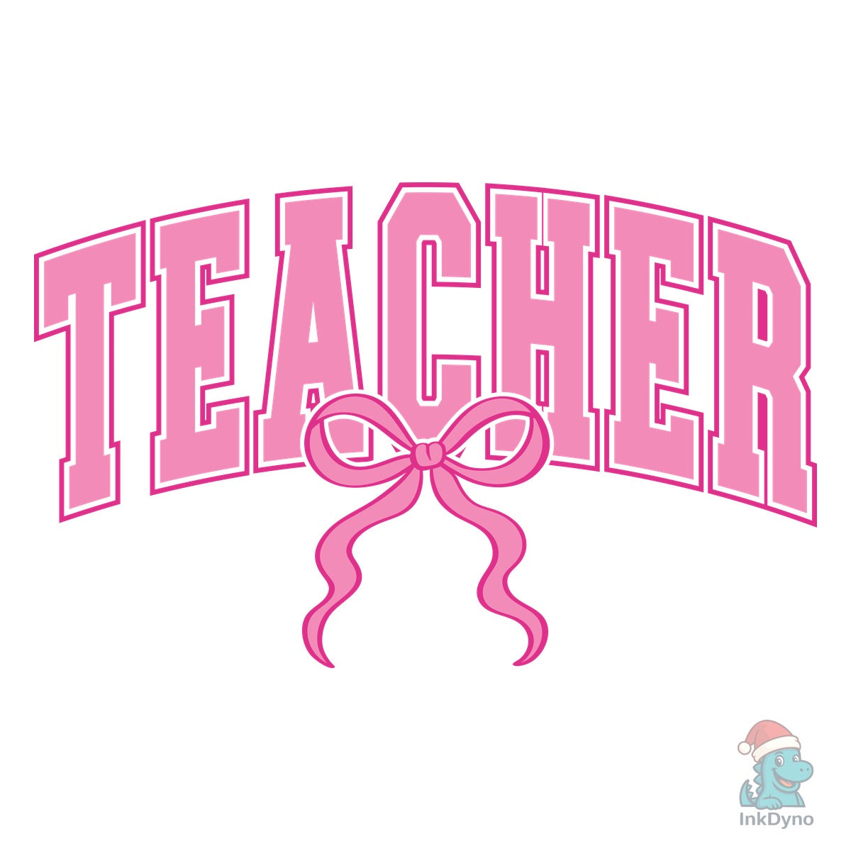 Teacher Coquette Pink Bow