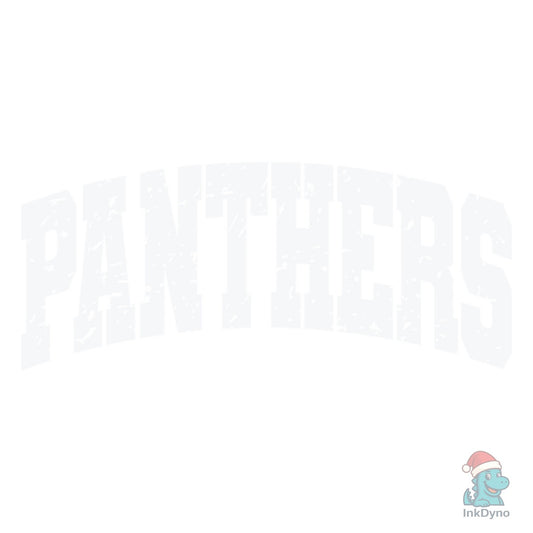 Retro Panthers Distressed Panther - DTF Transfer