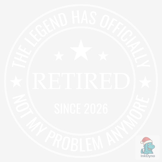 Legendary Retirement Badge Vintage Desig - DTF Transfer