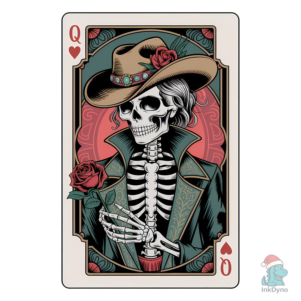 Queen of Hearts Tarot Card Halloween