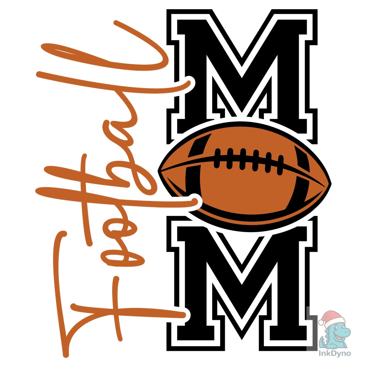 Football Mom Front Back Shirt