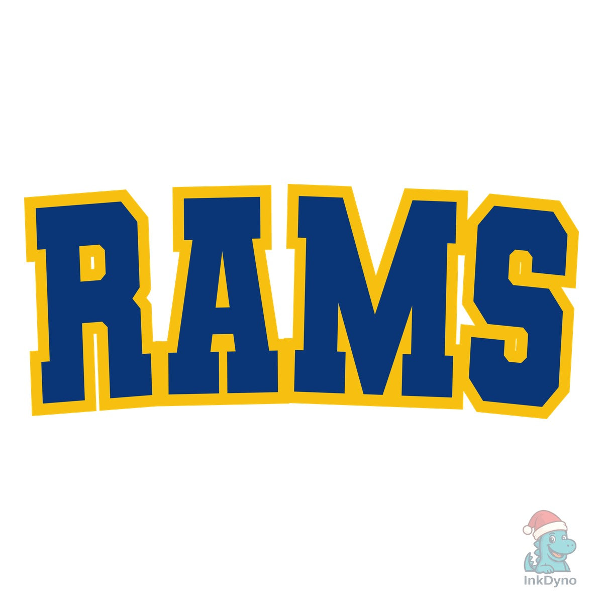 Rams Varsity Curved Sports