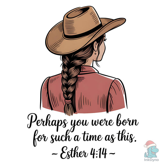 Vintage Cowgirl Aesthetic Esther 4:1 - DTF Transfer