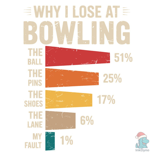 Why I Lose at Bowling T-shirt Design - DTF Transfer