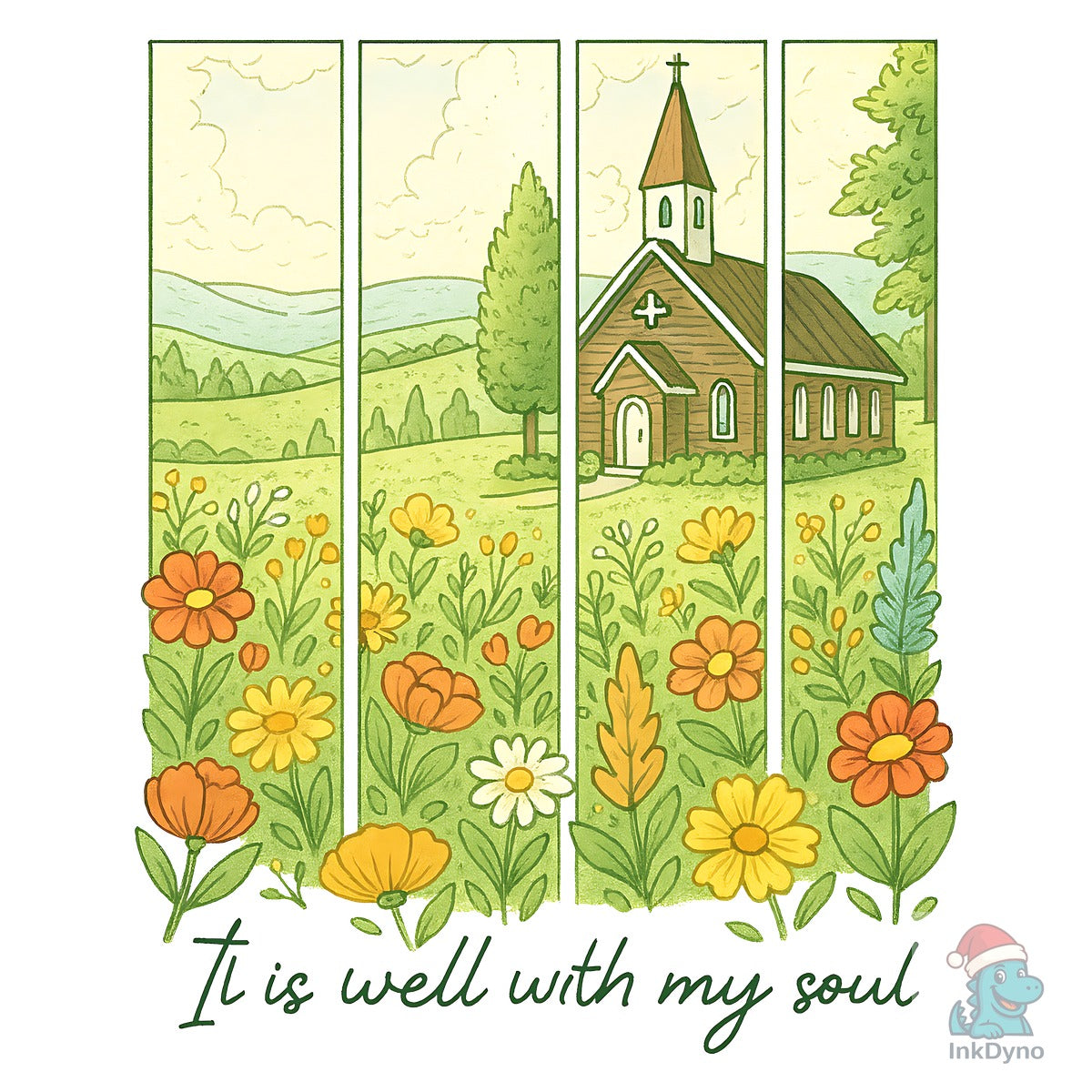 It Is Well Floral Church Tee
