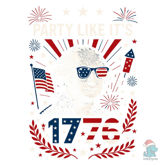 Party Like Its 1776 George Washington - DTF Transfer