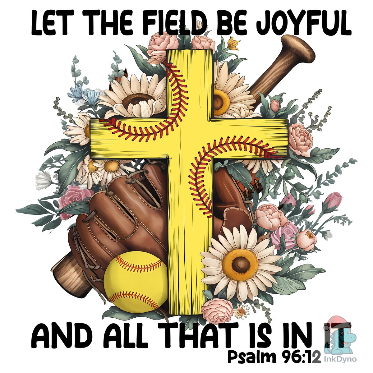 Boho Softball Christian Bible Verse Mom