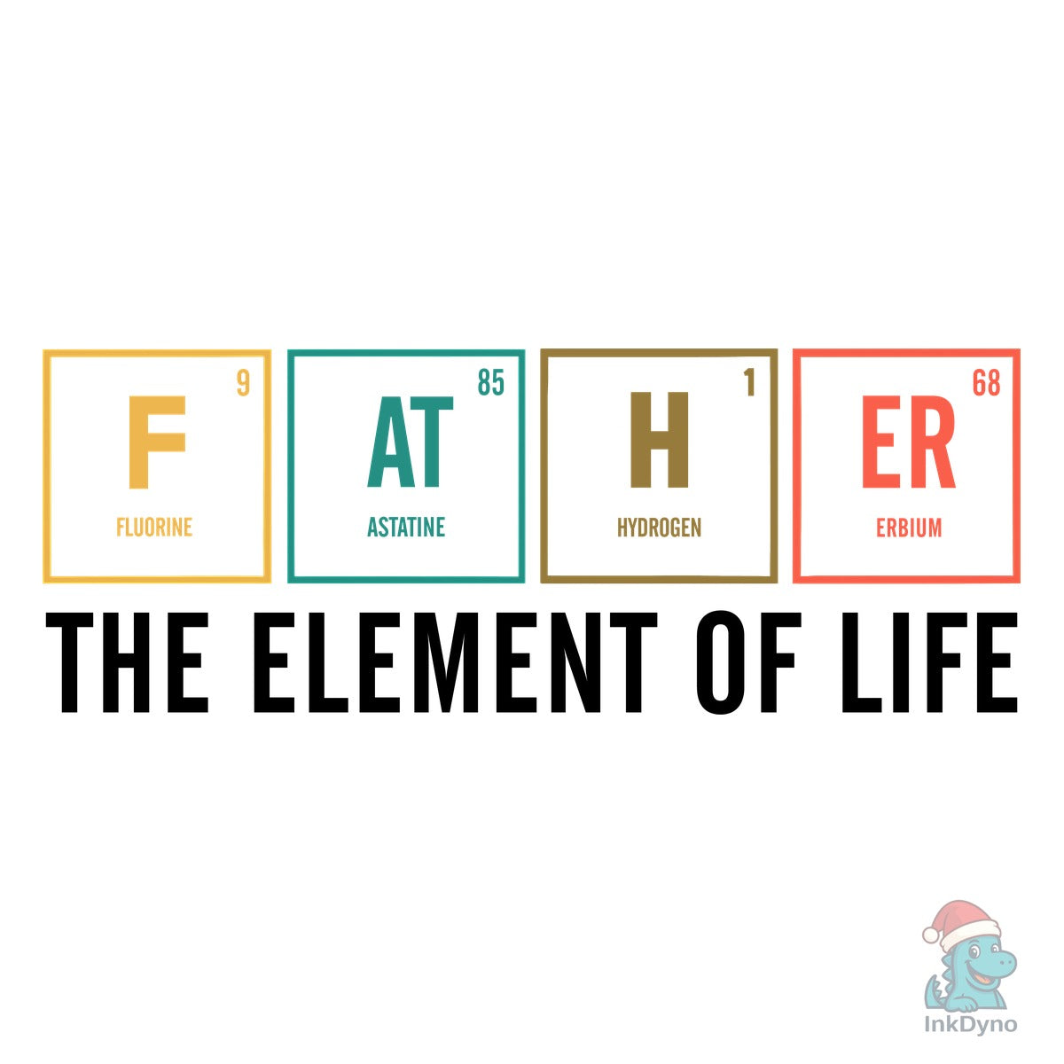 Father Funny Periodic Table Dad Shirt