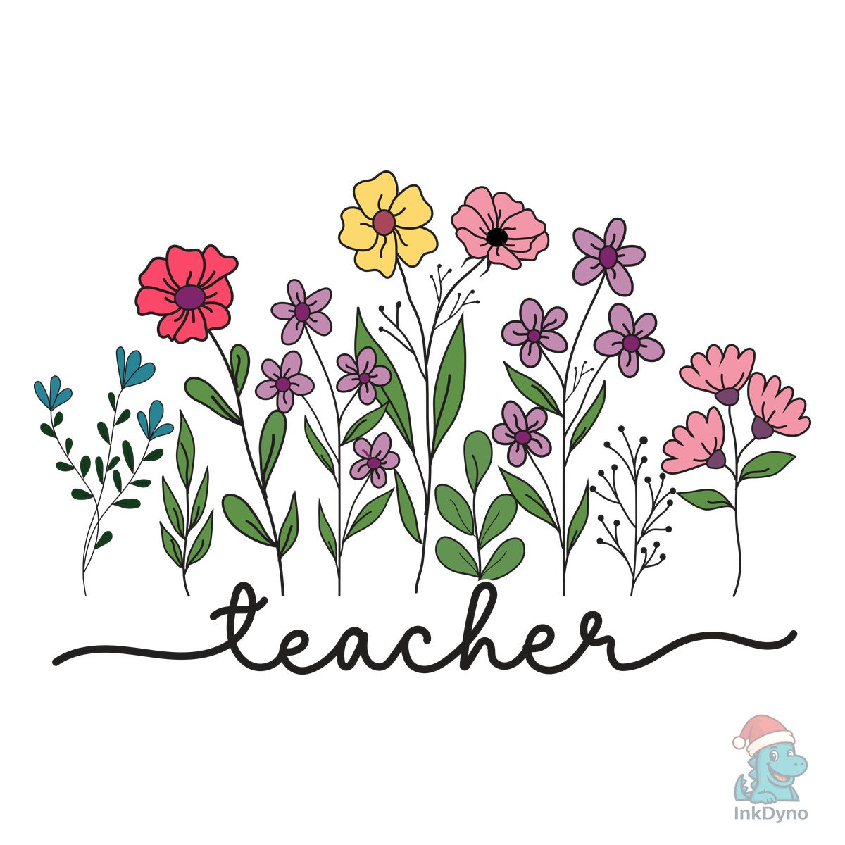 Flower Teacher Boho Floral Teacher