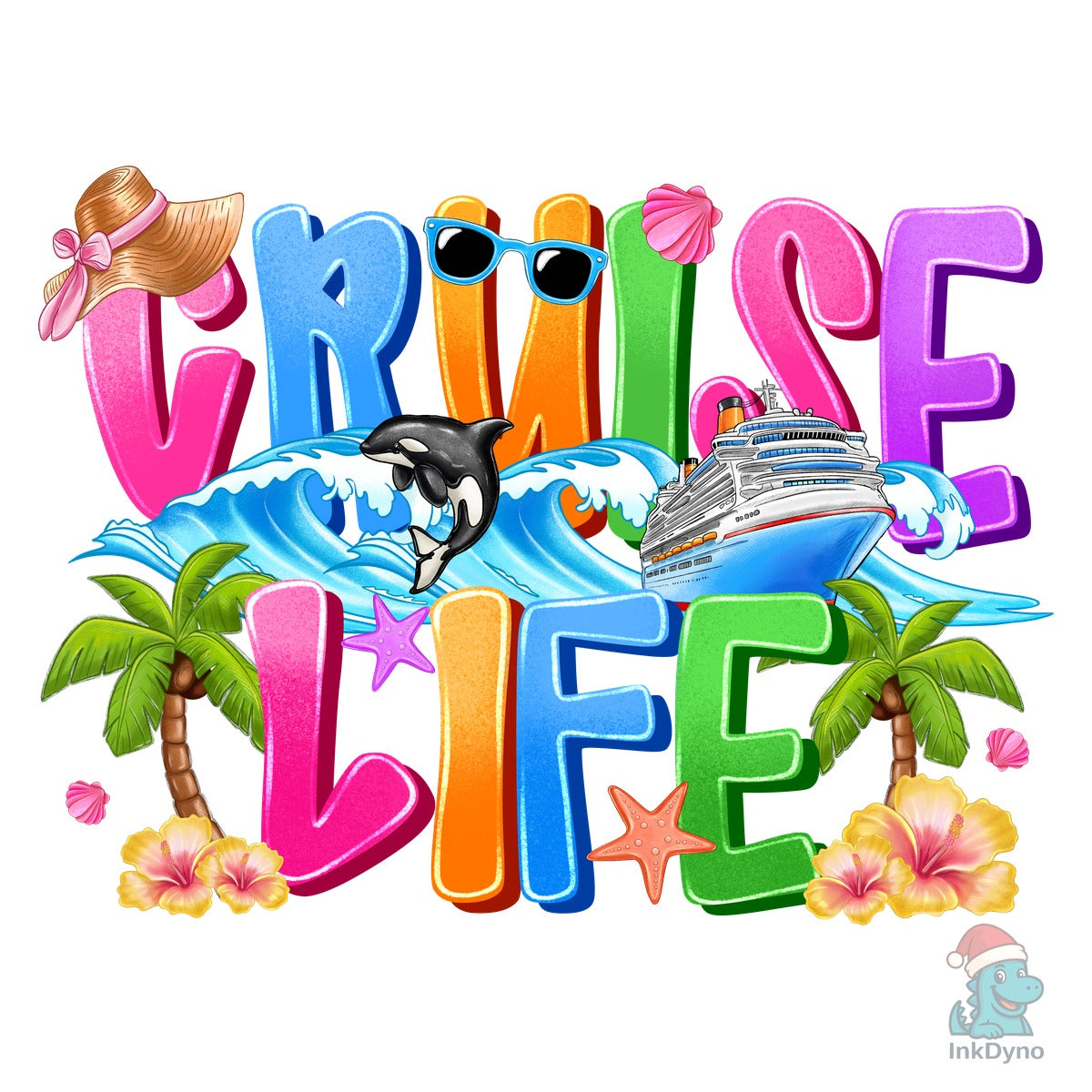 Cruise Life Tropical Summer Art