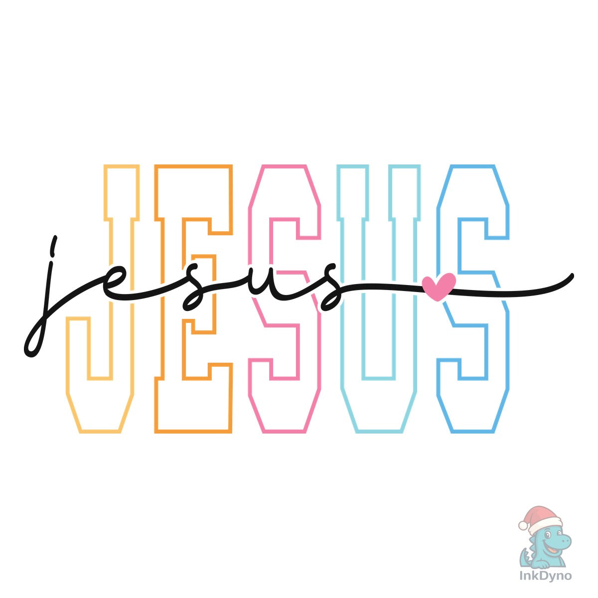 Jesus Christian Faith Heat-Press Design