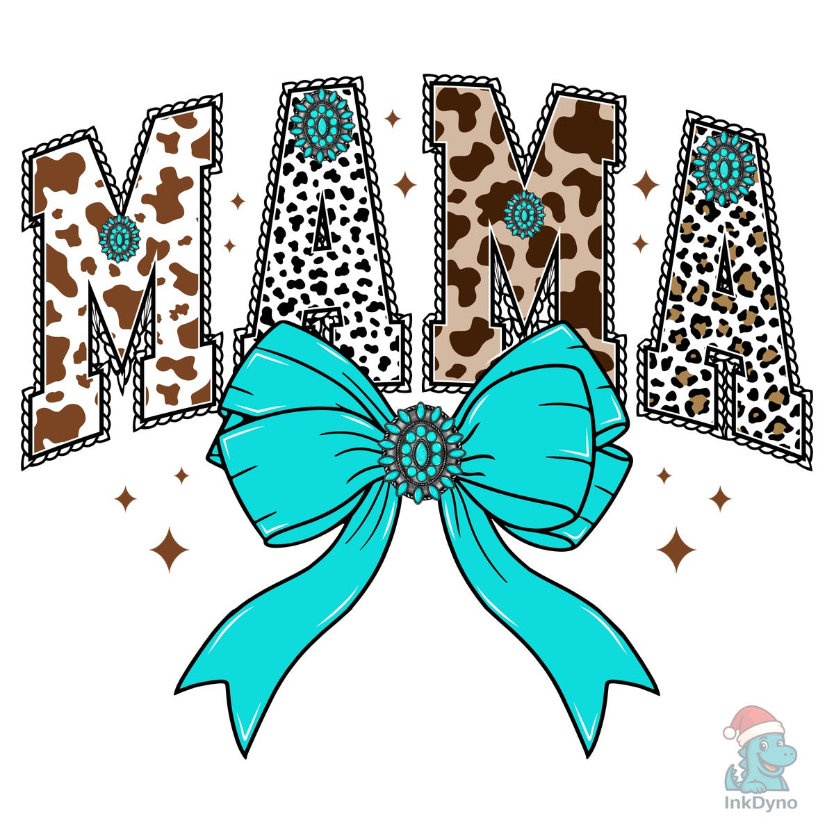 Turquoise Western Mama Design