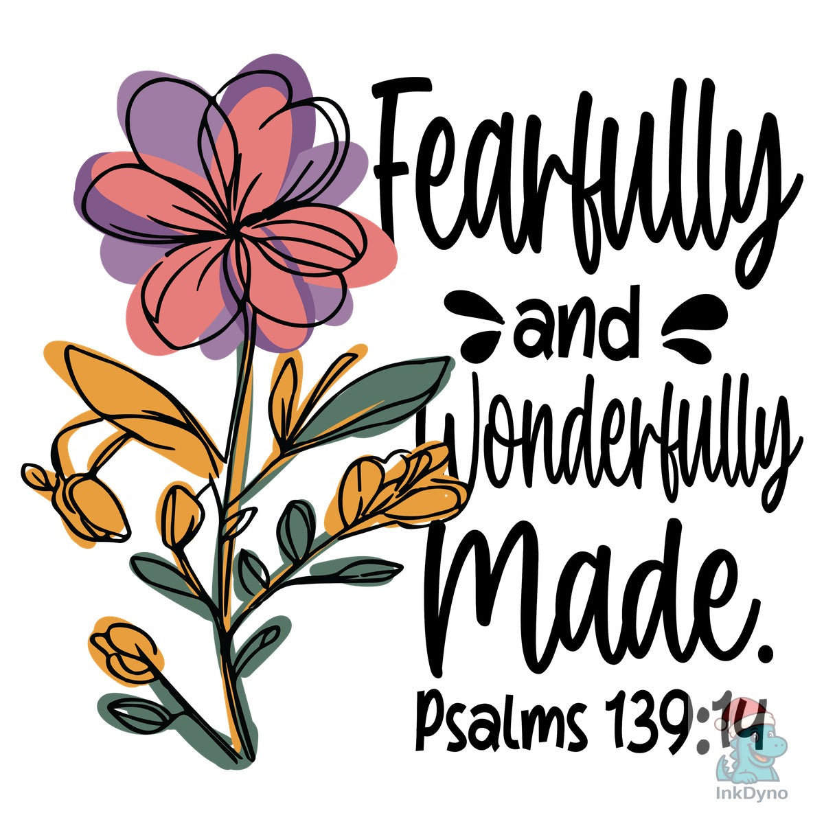 Boho Floral Christian Scripture