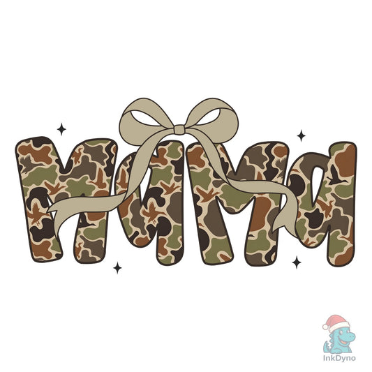 Camo Mama Bow - DTF Transfer