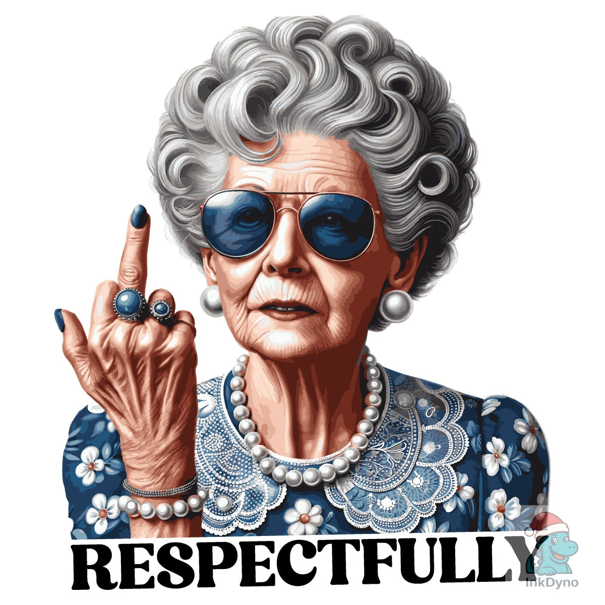 Respectfully Middle Finger Retro