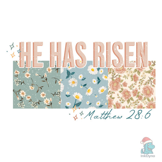 Floral Christian Easter Patchwork - DTF Transfer