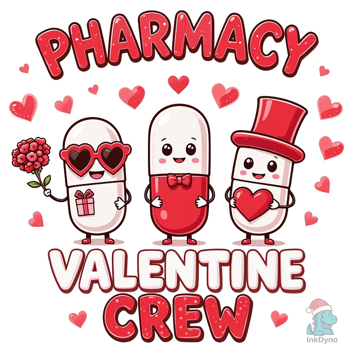 Pharmacy Valentine Crew T-shirt Design