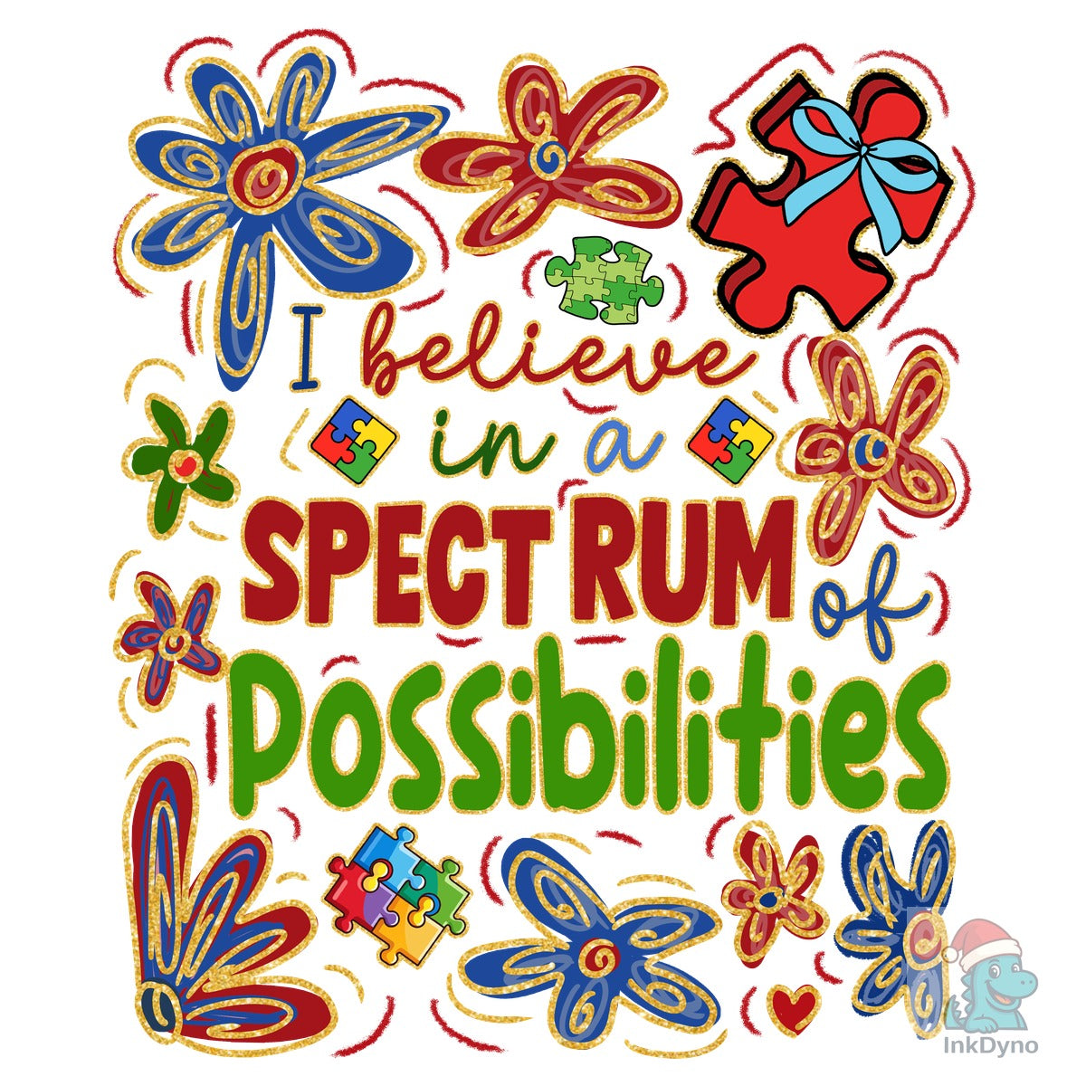 Retro Boho Autism Spectrum Design