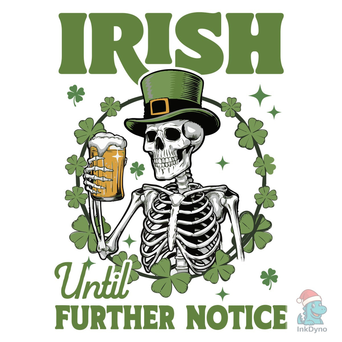 St Patrick's Day Irish Skeleton