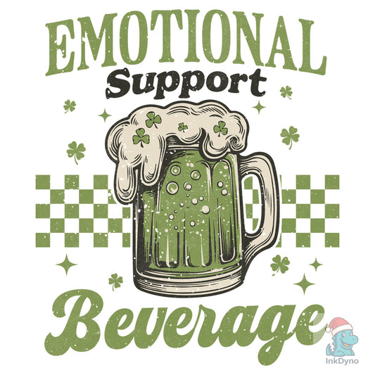 St Patrick's Emotional Support Beer - DTF Transfer