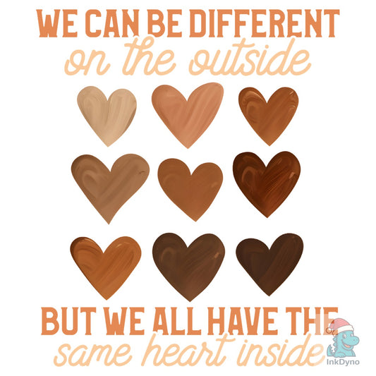 Black History Melanin Heart Design - DTF Transfer