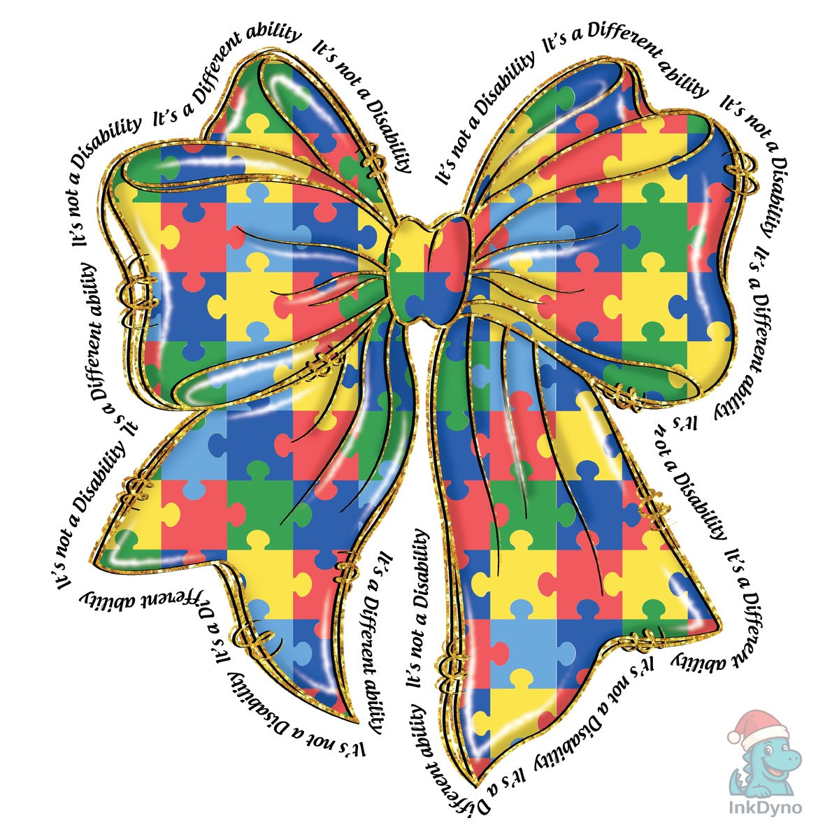 Autism Coquette Bow Autism Awareness