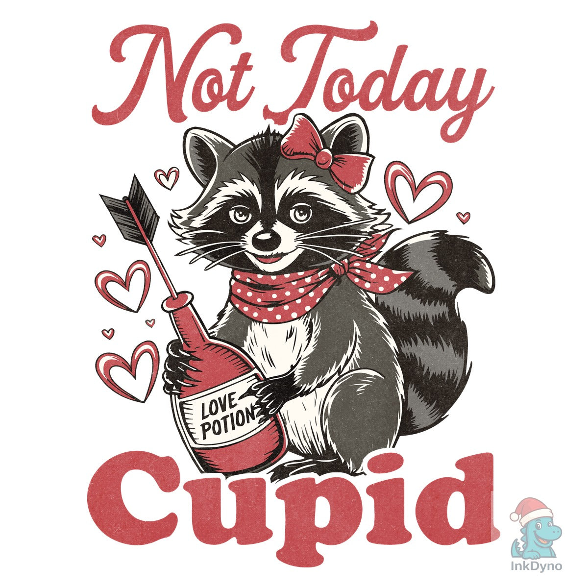 Funny Valentines Day Raccoon