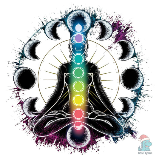 Chakra Phases Moon Yoga Sublimation - DTF Transfer
