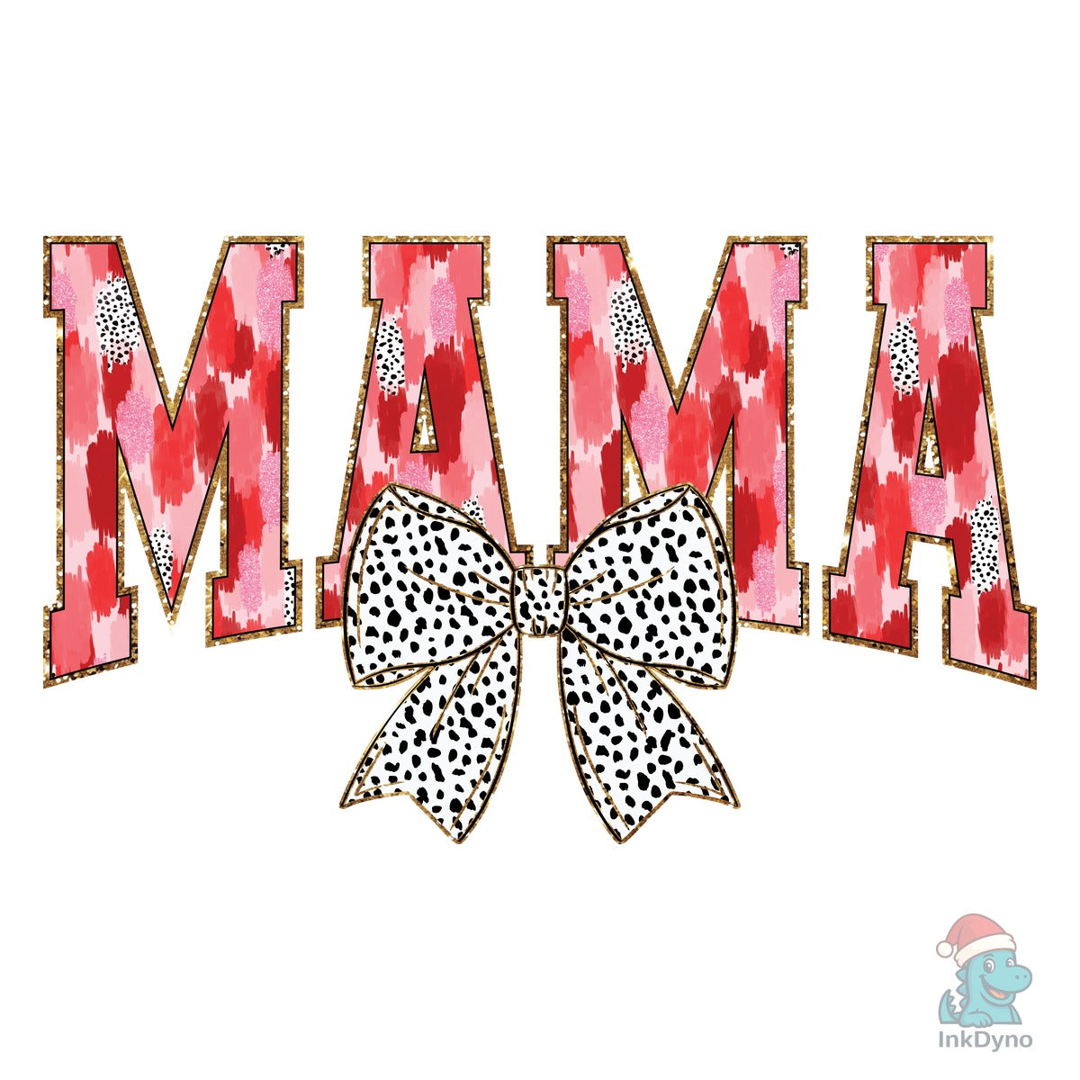 Mama Valentine Brushstroke Bow
