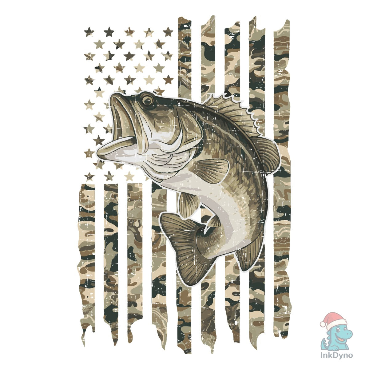 Patriotic Fishing Dad Design