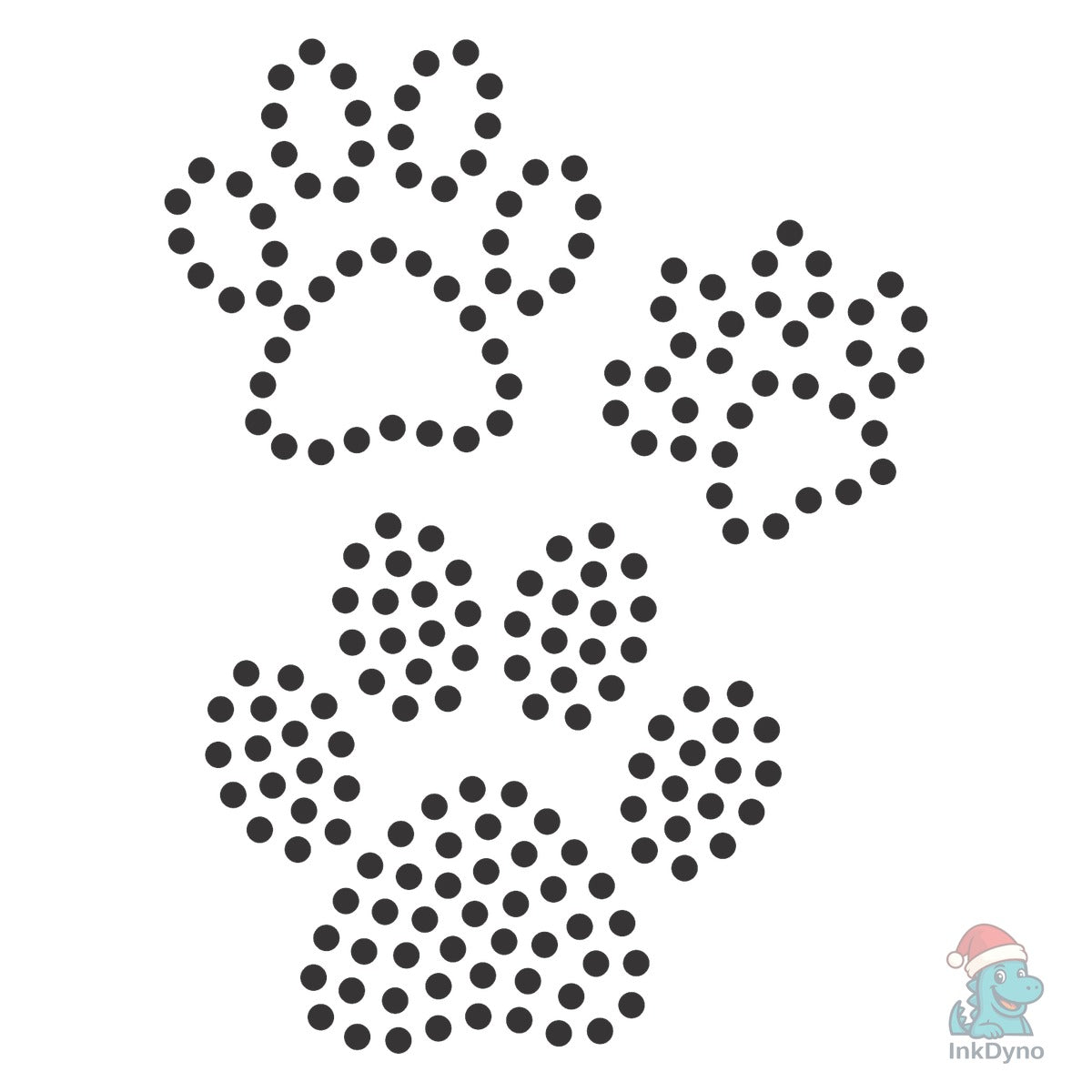 Rhinestone Template Design DOG TRACKS