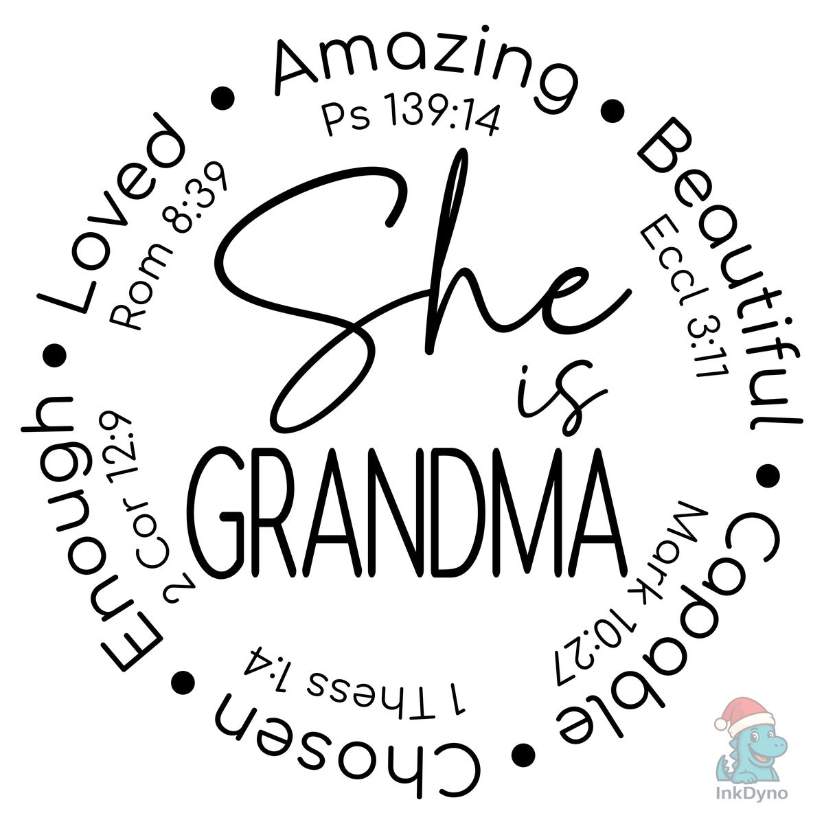 She Is Mom Mama Nana Mimi Gigi Grandma Design