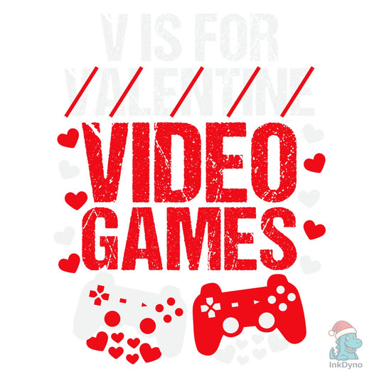 Boys Valentines Day Gaming Shirt Kids - DTF Transfer
