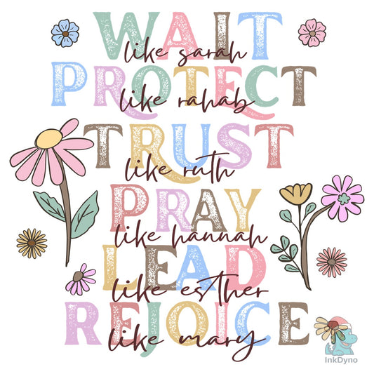 Easter Faith Floral Shirt Design - DTF Transfer