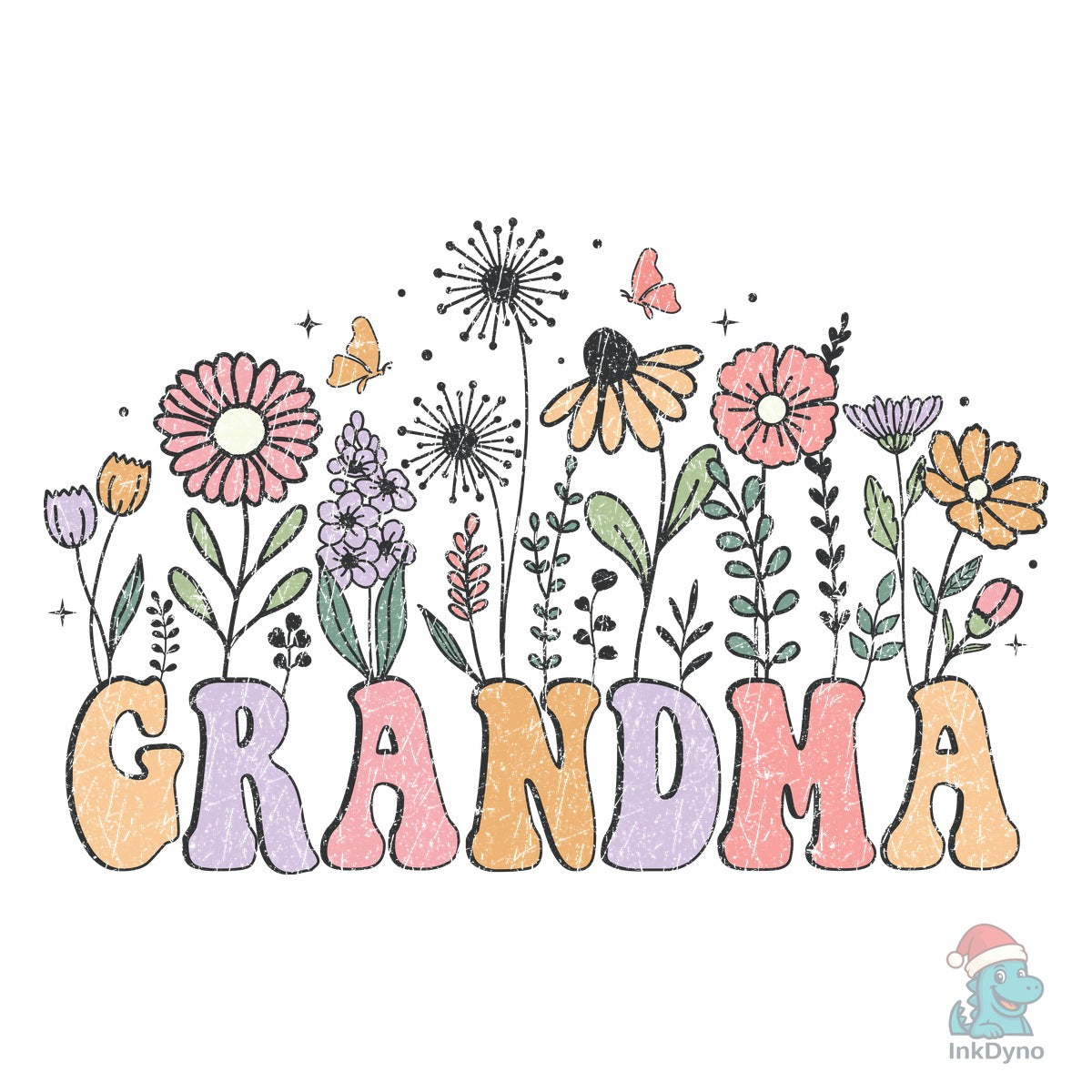 Grandma Retro Flower Mother's Day