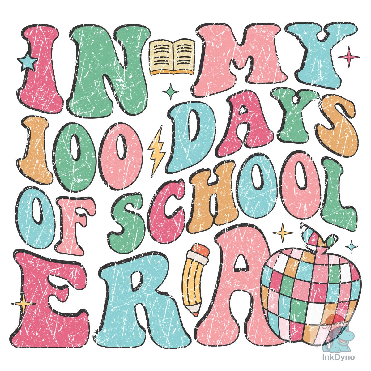 In My 100 Days of School Era Retro