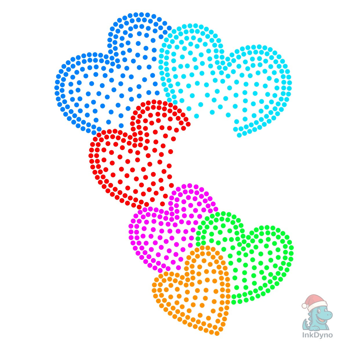 Love Rhinestone Templates Design