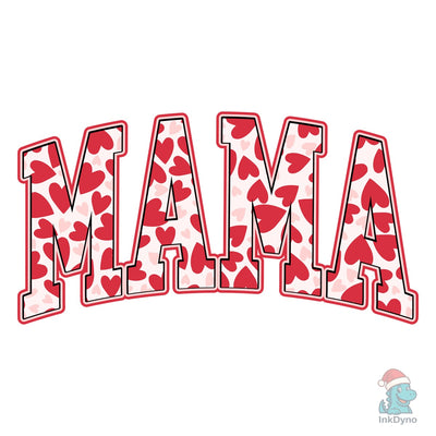 Mama Hearts Retro Varsity Valentine's