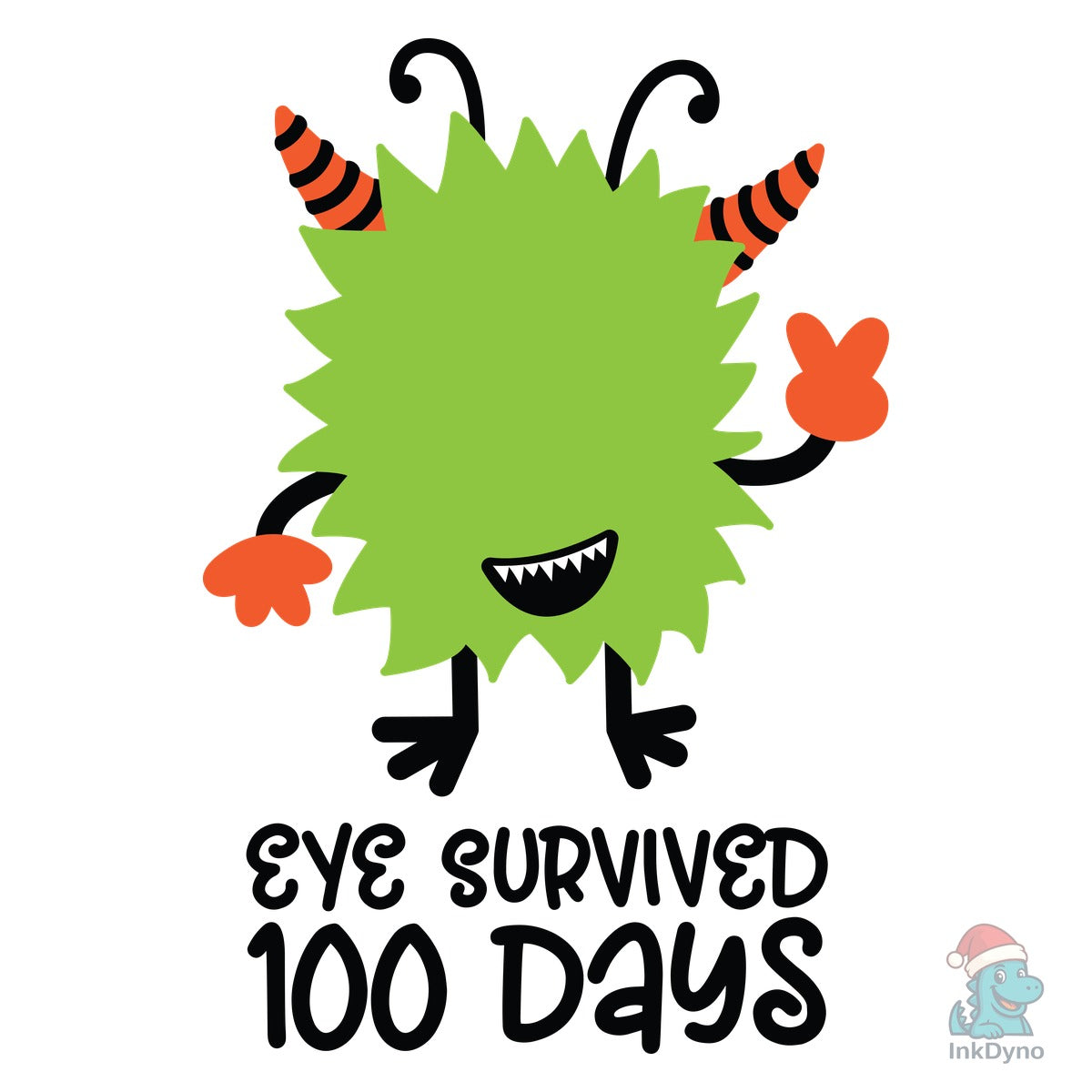 Eye Survived 100 Days Green Monster
