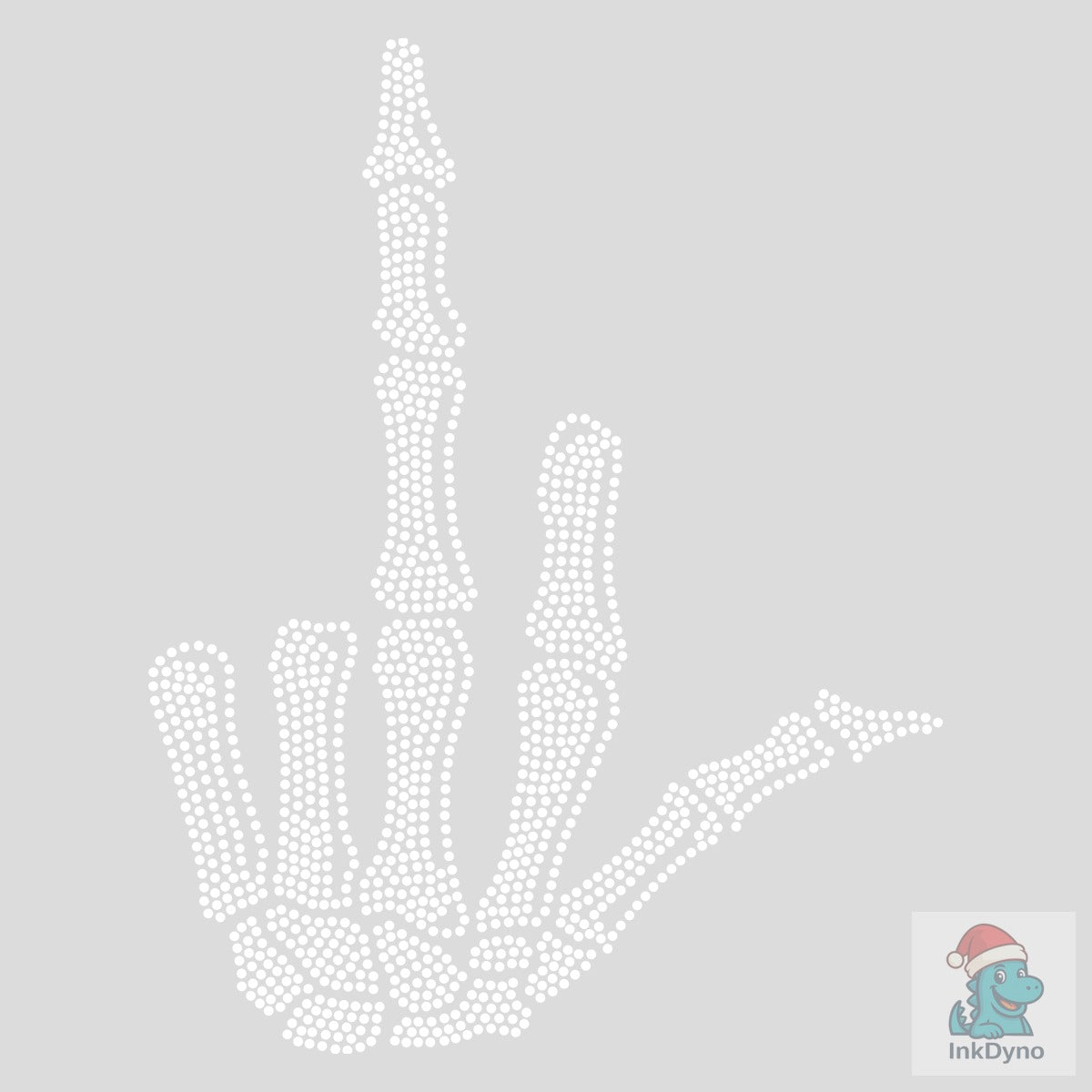 HAND FINGER Skull Rhinestone DESIGN