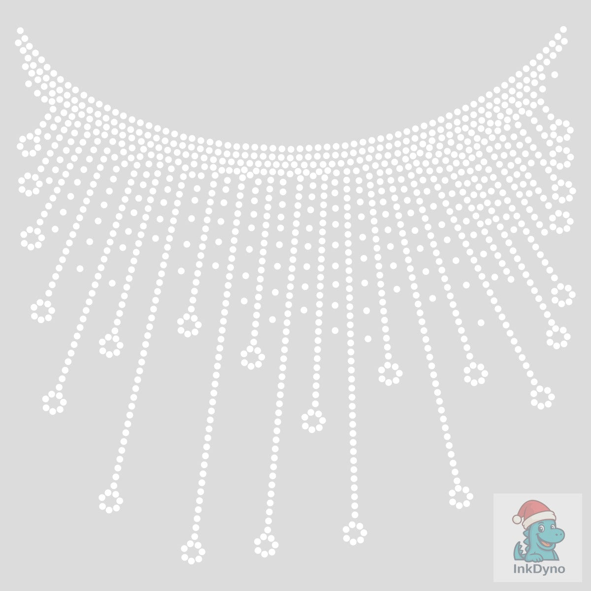 Rhinestone Necklace Fringe Design