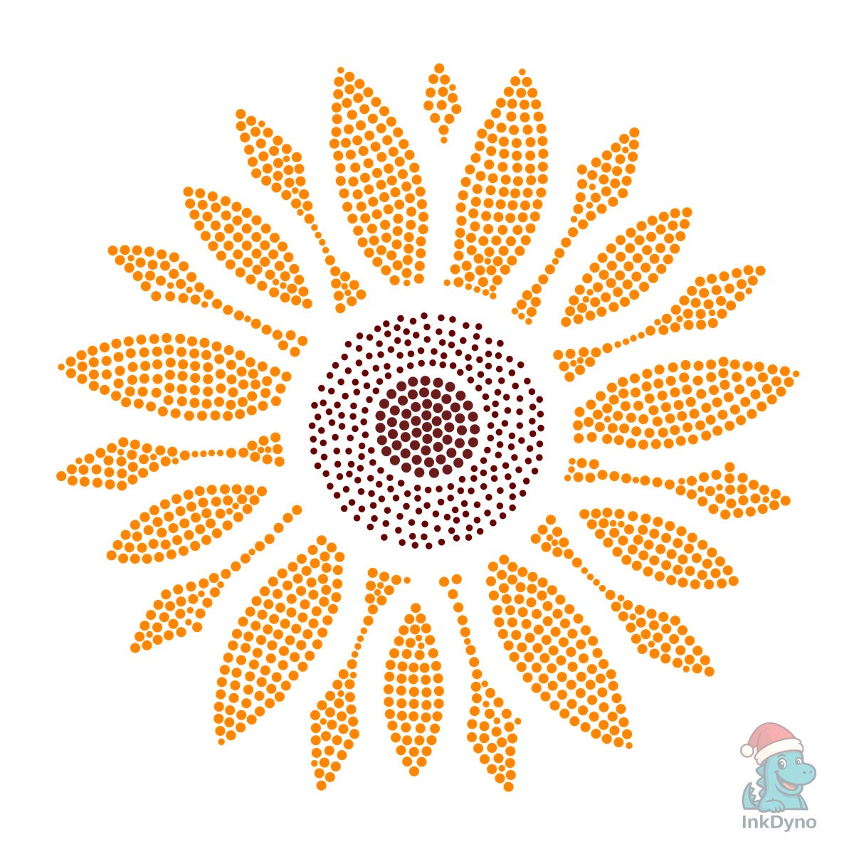 Sunflower Rhinestone Templates