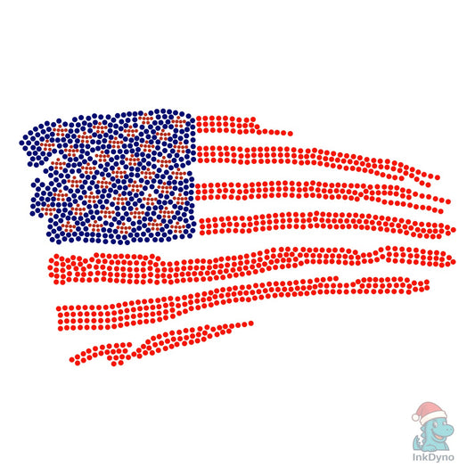 USA Rhinestone Templates Design - DTF Transfer