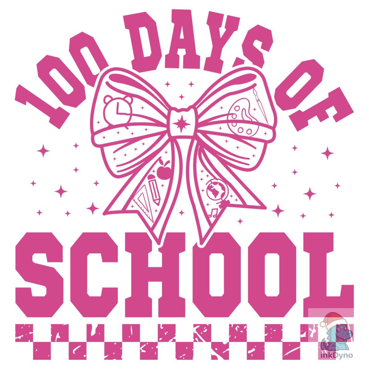 100 Days of School Coquette Bow