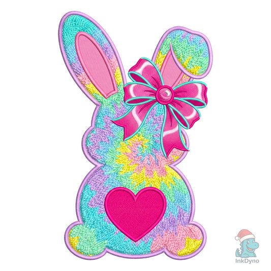 Pastel Faux Yarn Easter Bunny - DTF Transfer