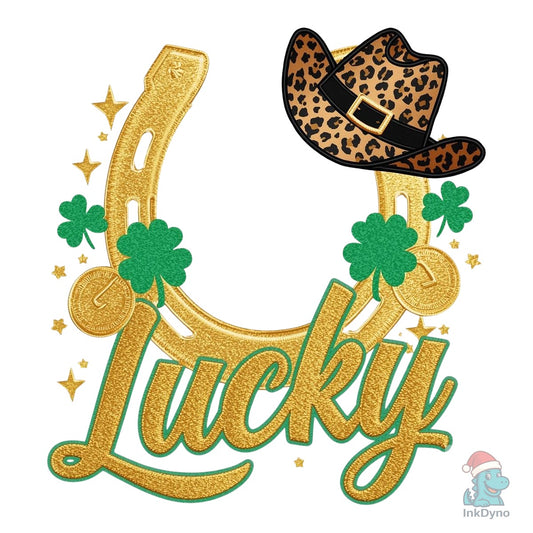 Retro Lucky St Patricks Day T Shirt - DTF Transfer