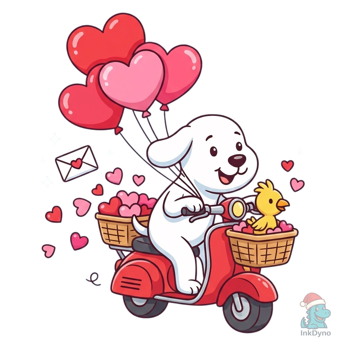 Valentine Cartoon Dog Love Tshirt