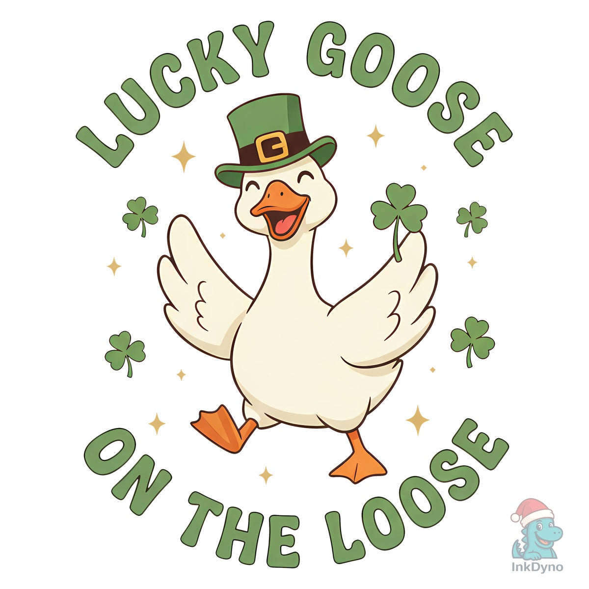 Cute St. Patrick's Day Goose