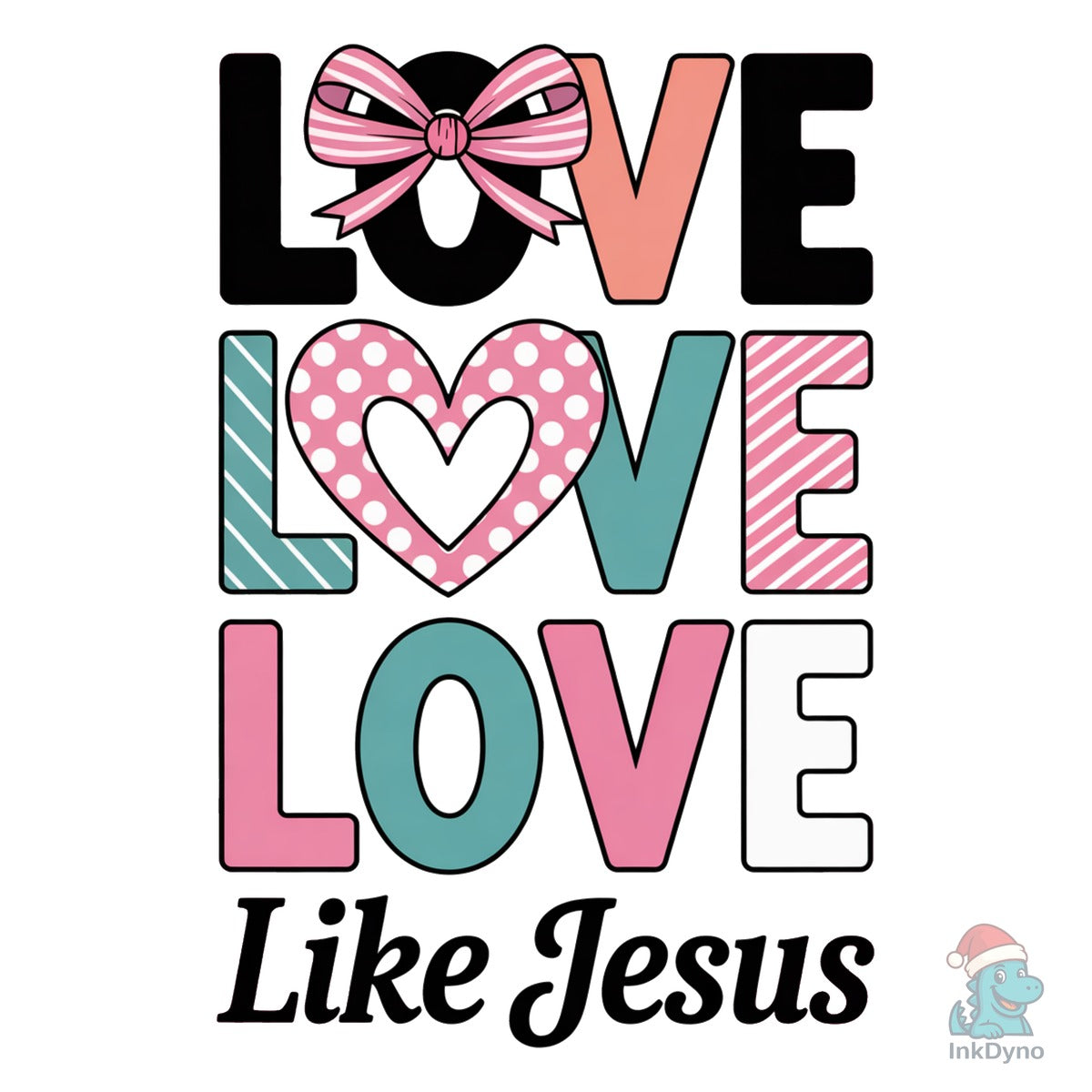 Love Like Jesus Heart Valentine