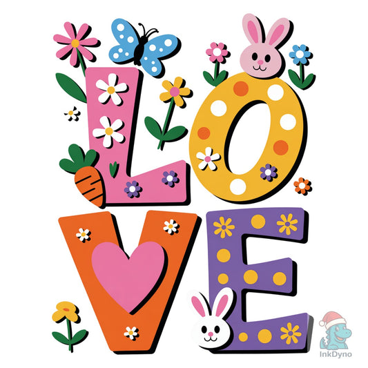Preppy Love Easter Day - DTF Transfer